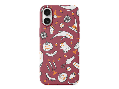 Cadılar Bayramı It's Halloween Lansman Model İçi Kadife Silikon Telefon Kılıfı