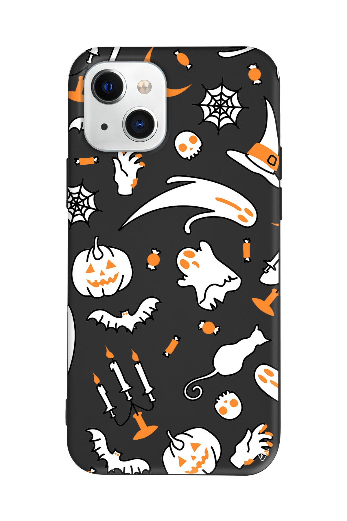 Cadılar Bayramı It's Halloween Lansman Model İçi Kadife Silikon Telefon Kılıfı