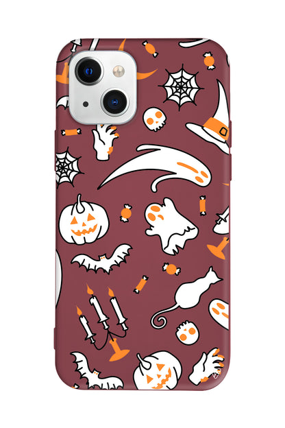 Cadılar Bayramı It's Halloween Lansman Model İçi Kadife Silikon Telefon Kılıfı – Plus Serisine Özel