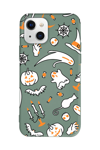 Cadılar Bayramı It's Halloween Lansman Model İçi Kadife Silikon Telefon Kılıfı