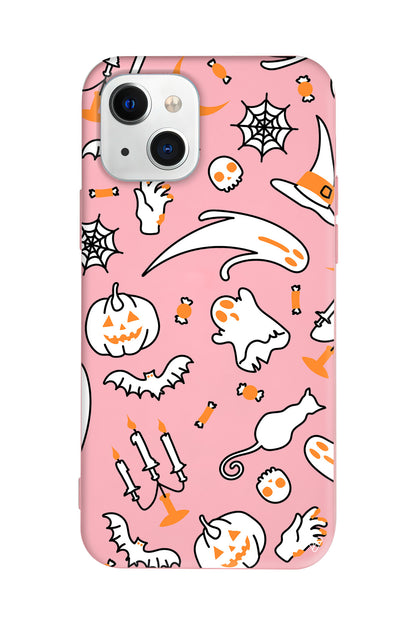 Cadılar Bayramı It's Halloween Lansman Model İçi Kadife Silikon Telefon Kılıfı – Plus Serisine Özel