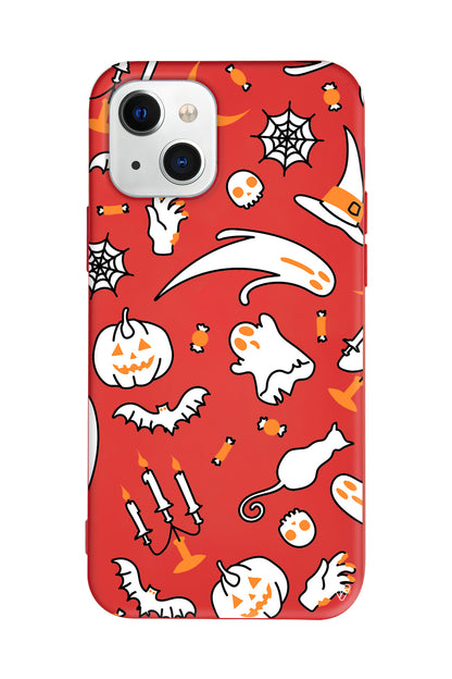 Cadılar Bayramı It's Halloween Lansman Model İçi Kadife Silikon Telefon Kılıfı – Plus Serisine Özel