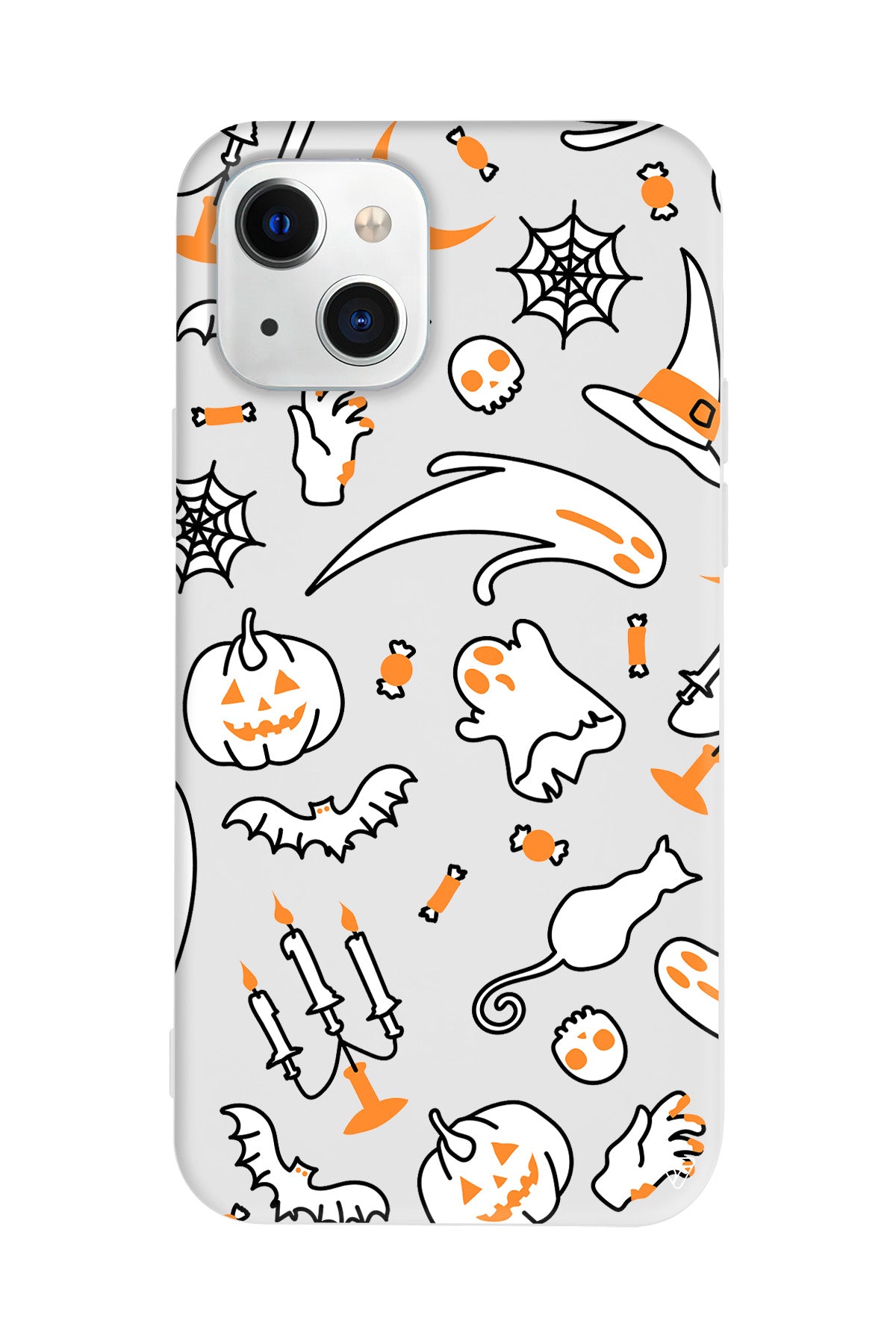 Cadılar Bayramı It's Halloween Lansman Model İçi Kadife Silikon Telefon Kılıfı