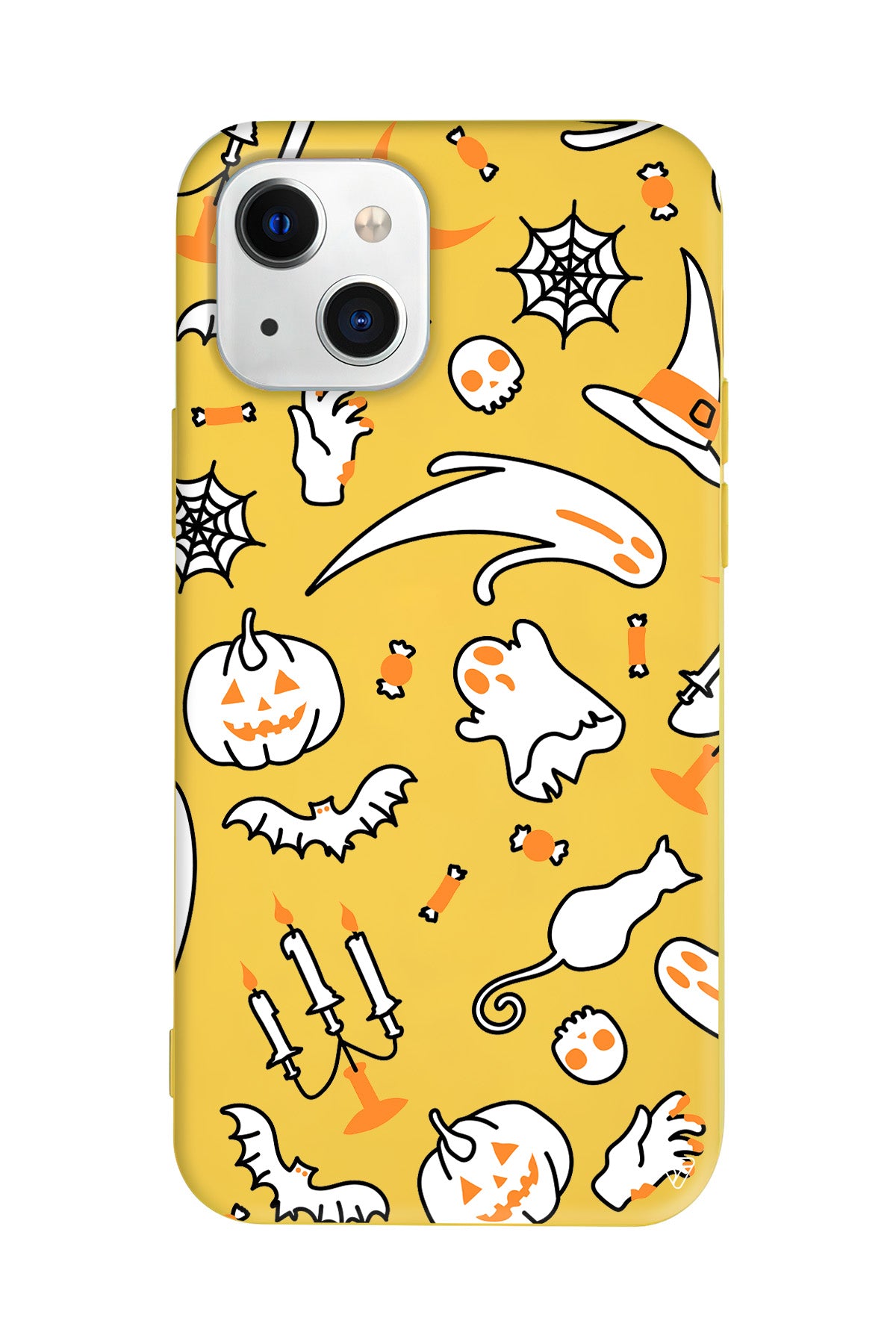 Cadılar Bayramı It's Halloween Lansman Model İçi Kadife Silikon Telefon Kılıfı