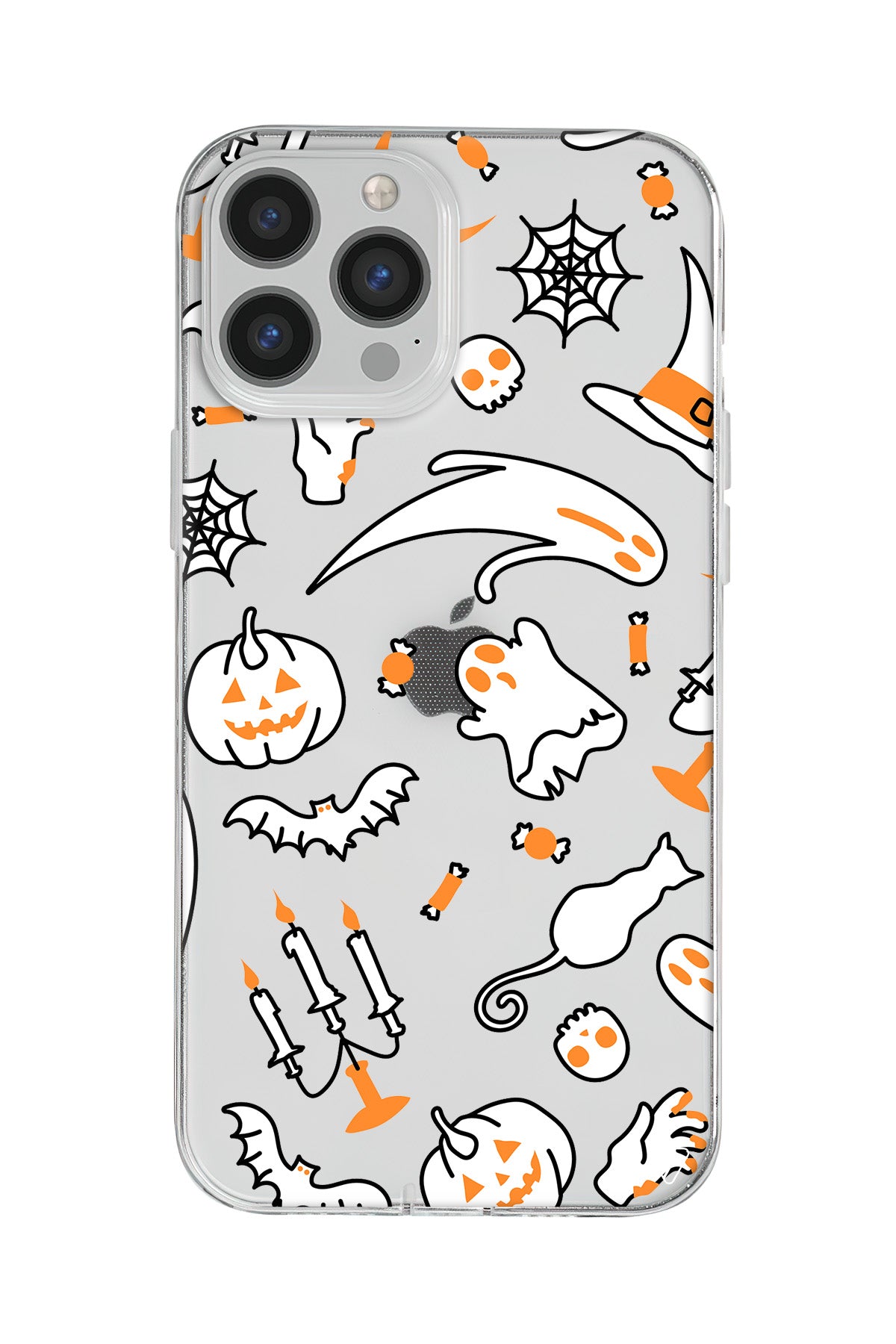 Cadılar Bayramı It's Halloween Lansman Model İçi Kadife Silikon Telefon Kılıfı