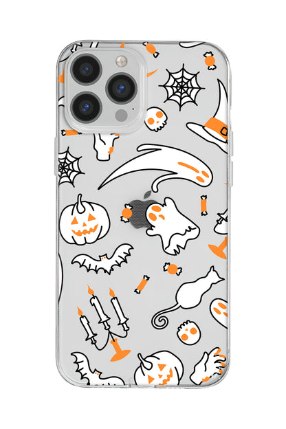 Cadılar Bayramı It's Halloween Lansman Model İçi Kadife Silikon Telefon Kılıfı