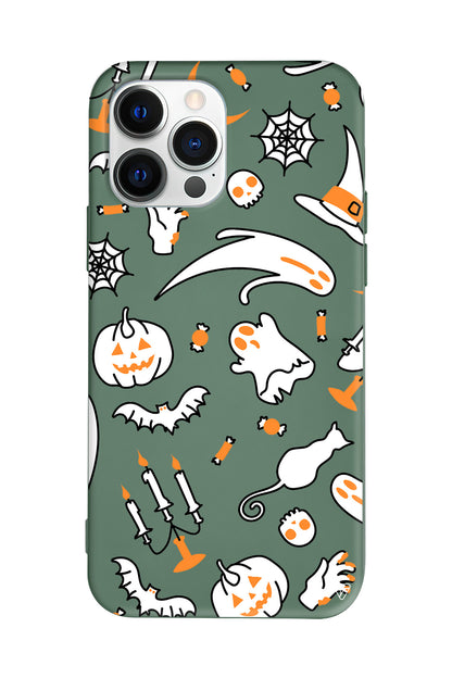 Cadılar Bayramı It's Halloween Lansman Model İçi Kadife Silikon Telefon Kılıfı