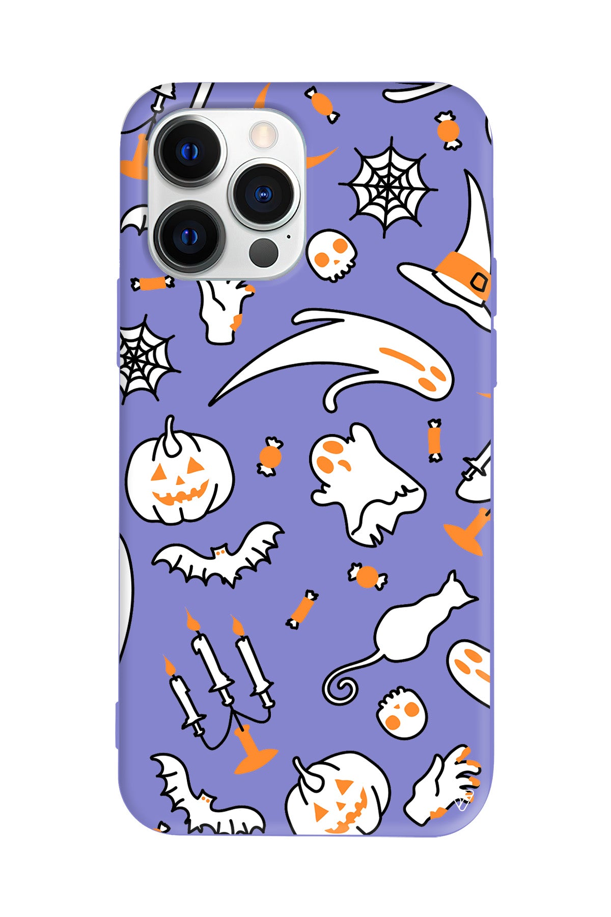 Cadılar Bayramı It's Halloween Lansman Model İçi Kadife Silikon Telefon Kılıfı