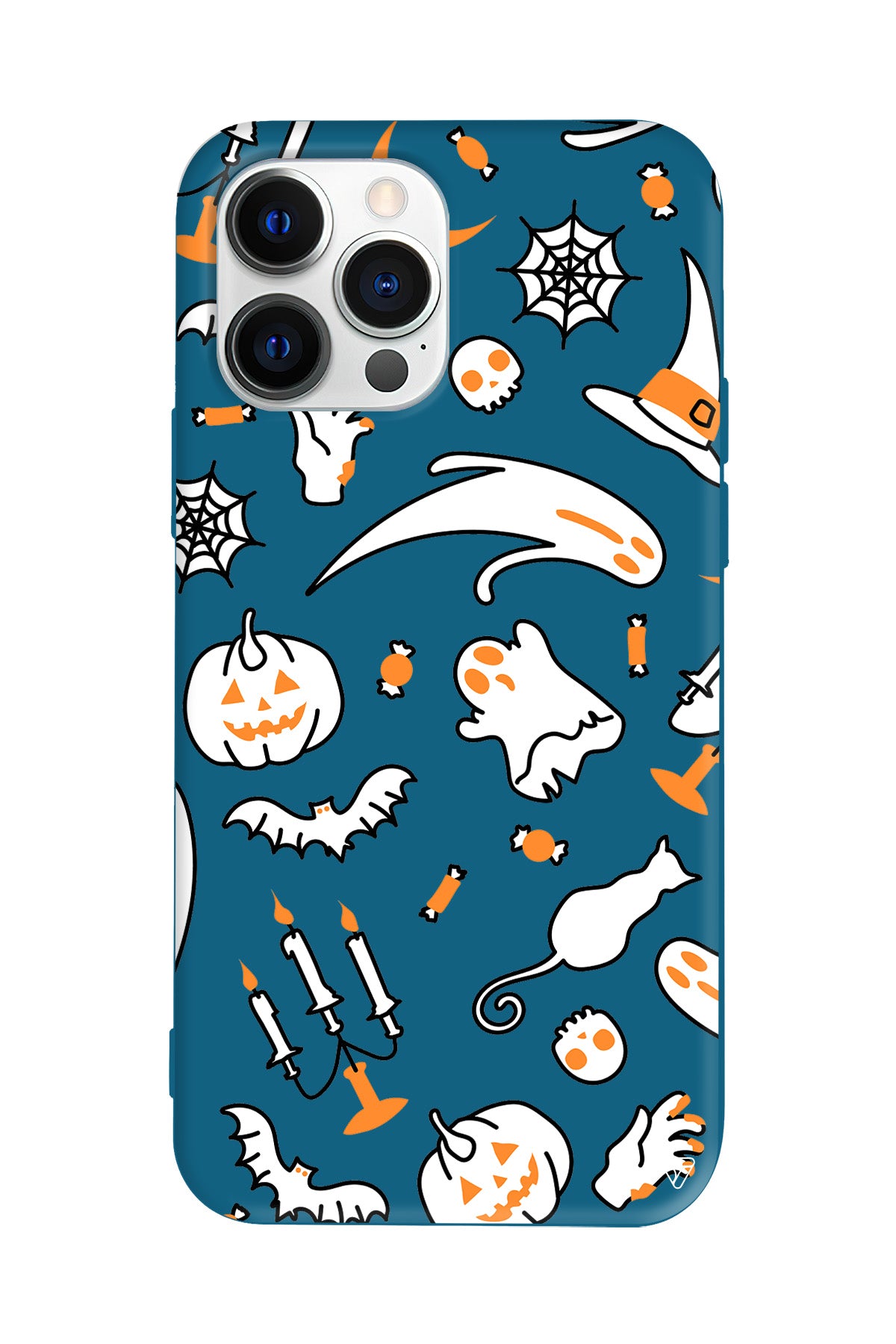 Cadılar Bayramı It's Halloween Lansman Model İçi Kadife Silikon Telefon Kılıfı