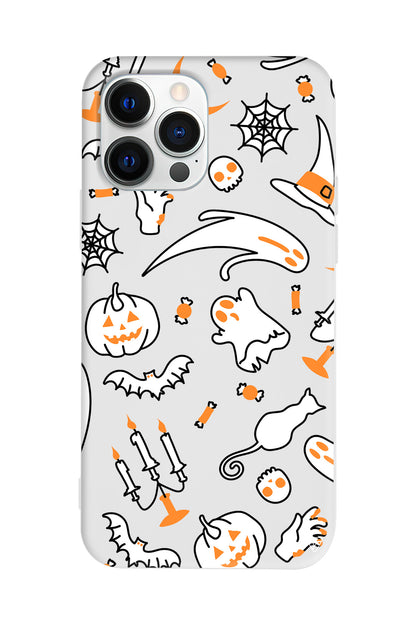 Cadılar Bayramı It's Halloween Lansman Model İçi Kadife Silikon Telefon Kılıfı