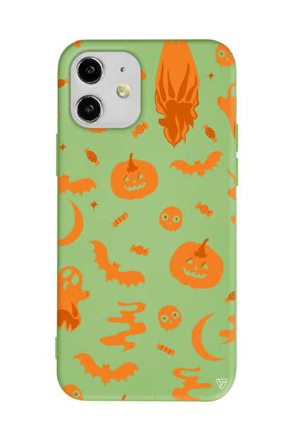 Spooky Orange Lansman Model İçi Kadife Silikon Telefon Kılıfı