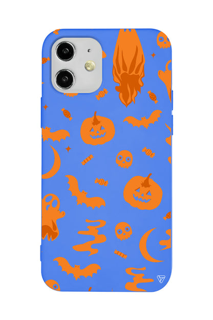 Spooky Orange Lansman Model İçi Kadife Silikon Telefon Kılıfı