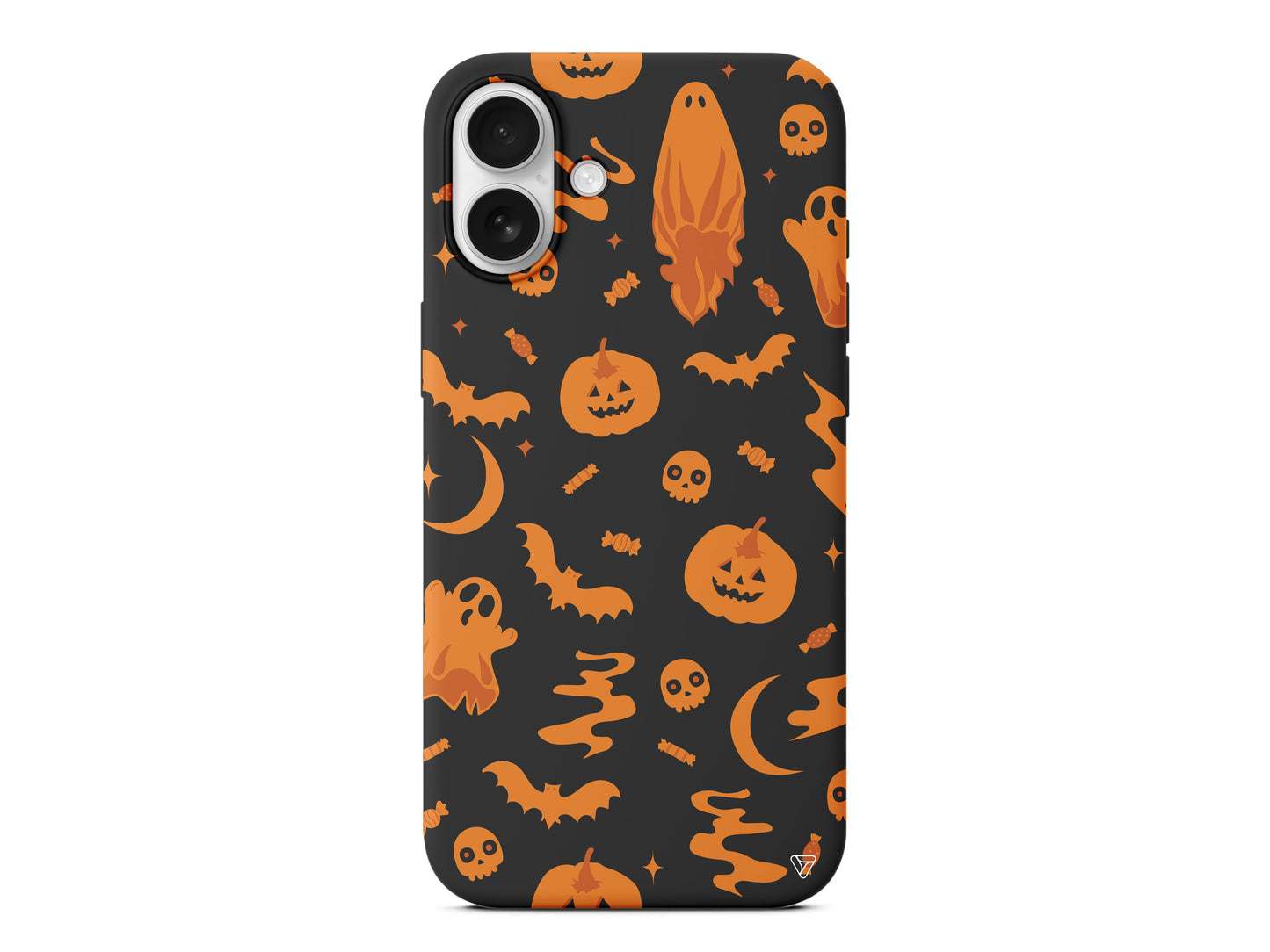 Spooky Orange Lansman Model İçi Kadife Silikon Telefon Kılıfı