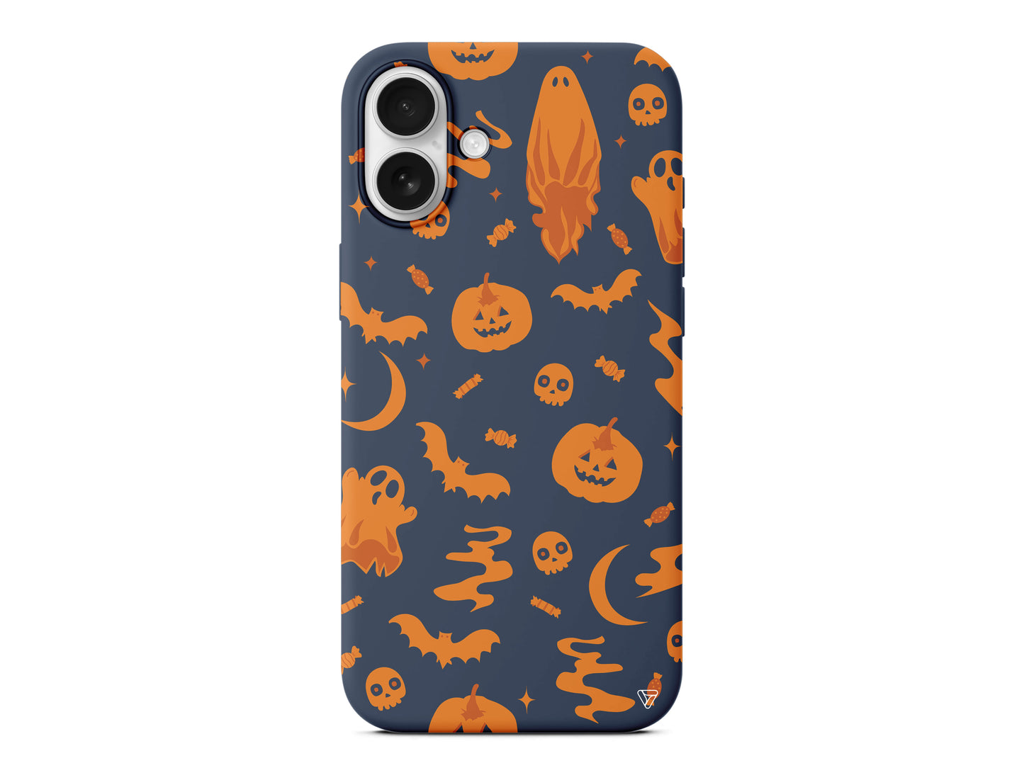 Spooky Orange Lansman Model İçi Kadife Silikon Telefon Kılıfı – Plus Serisine Özel