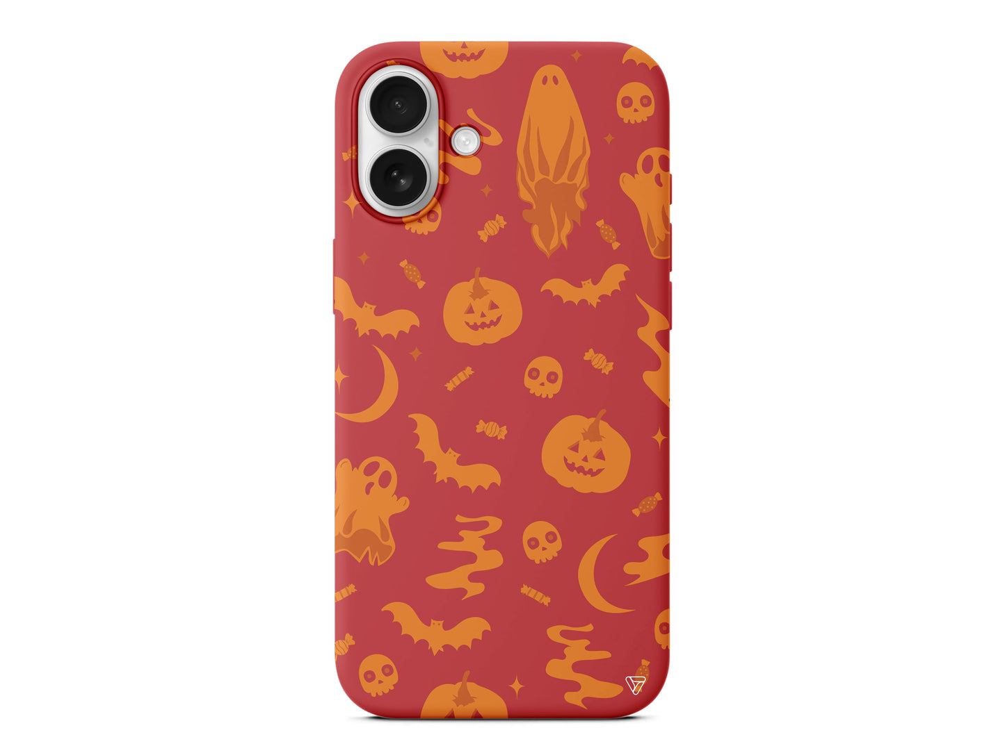 Spooky Orange Lansman Model İçi Kadife Silikon Telefon Kılıfı – Plus Serisine Özel