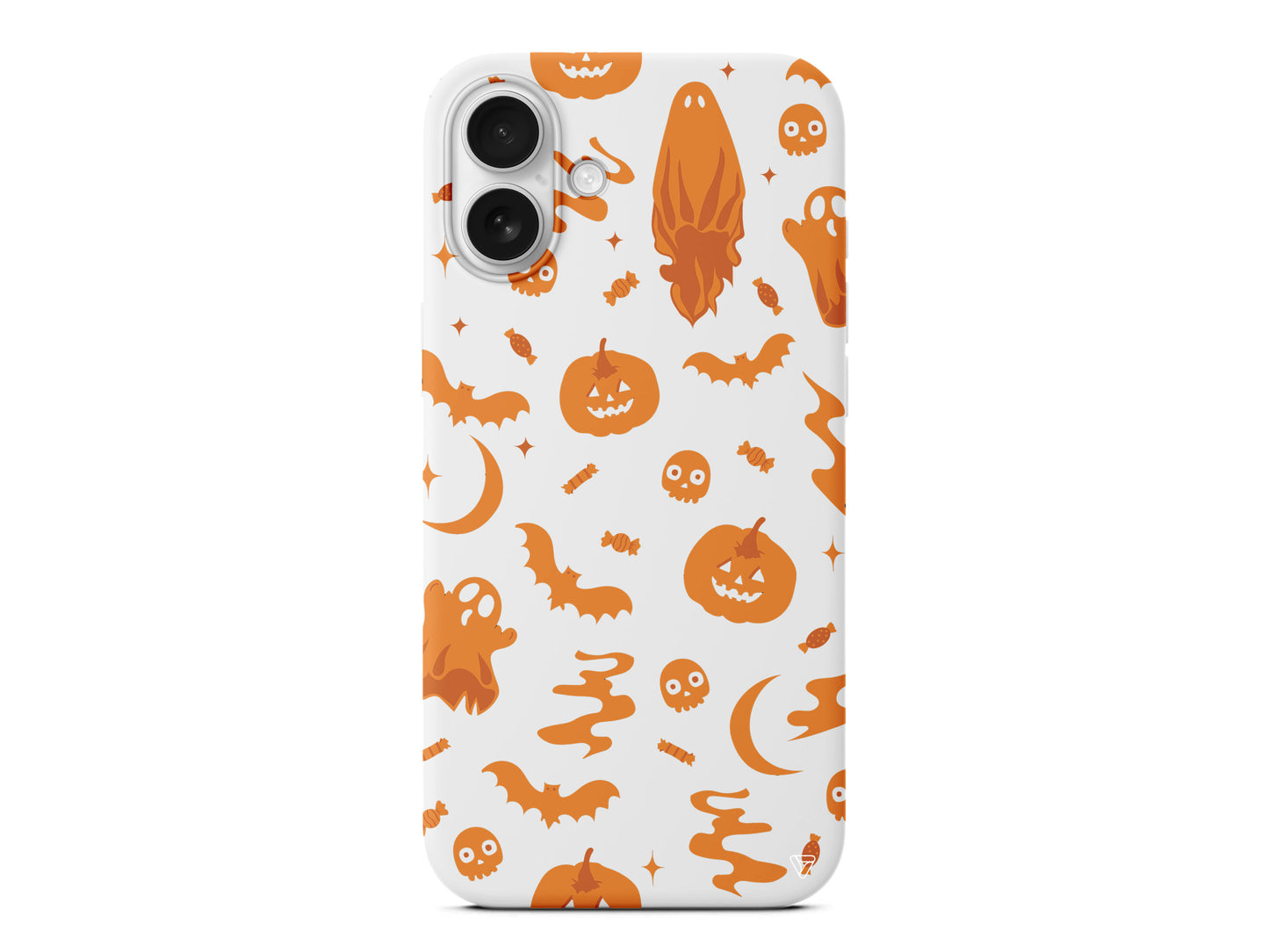 Spooky Orange Lansman Model İçi Kadife Silikon Telefon Kılıfı