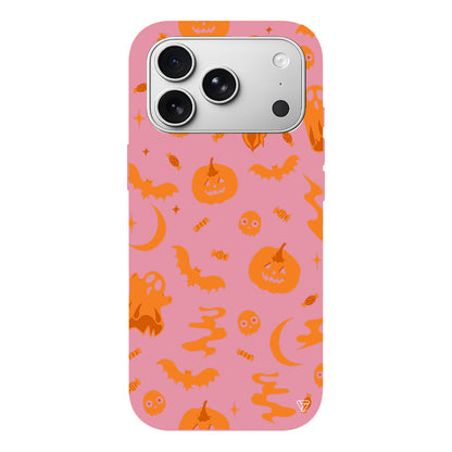 Spooky Orange Lansman Model İçi Kadife Silikon Telefon Kılıfı