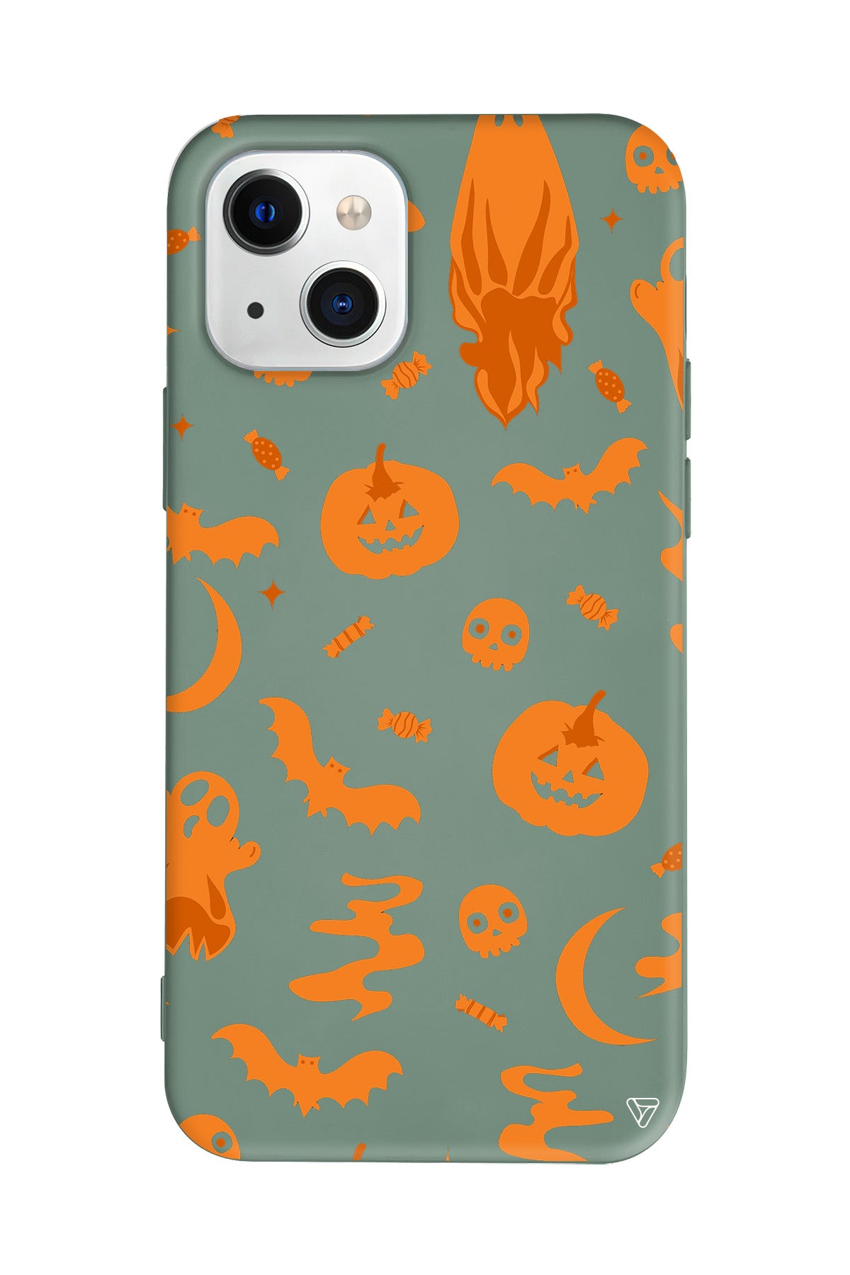 Spooky Orange Lansman Model İçi Kadife Silikon Telefon Kılıfı