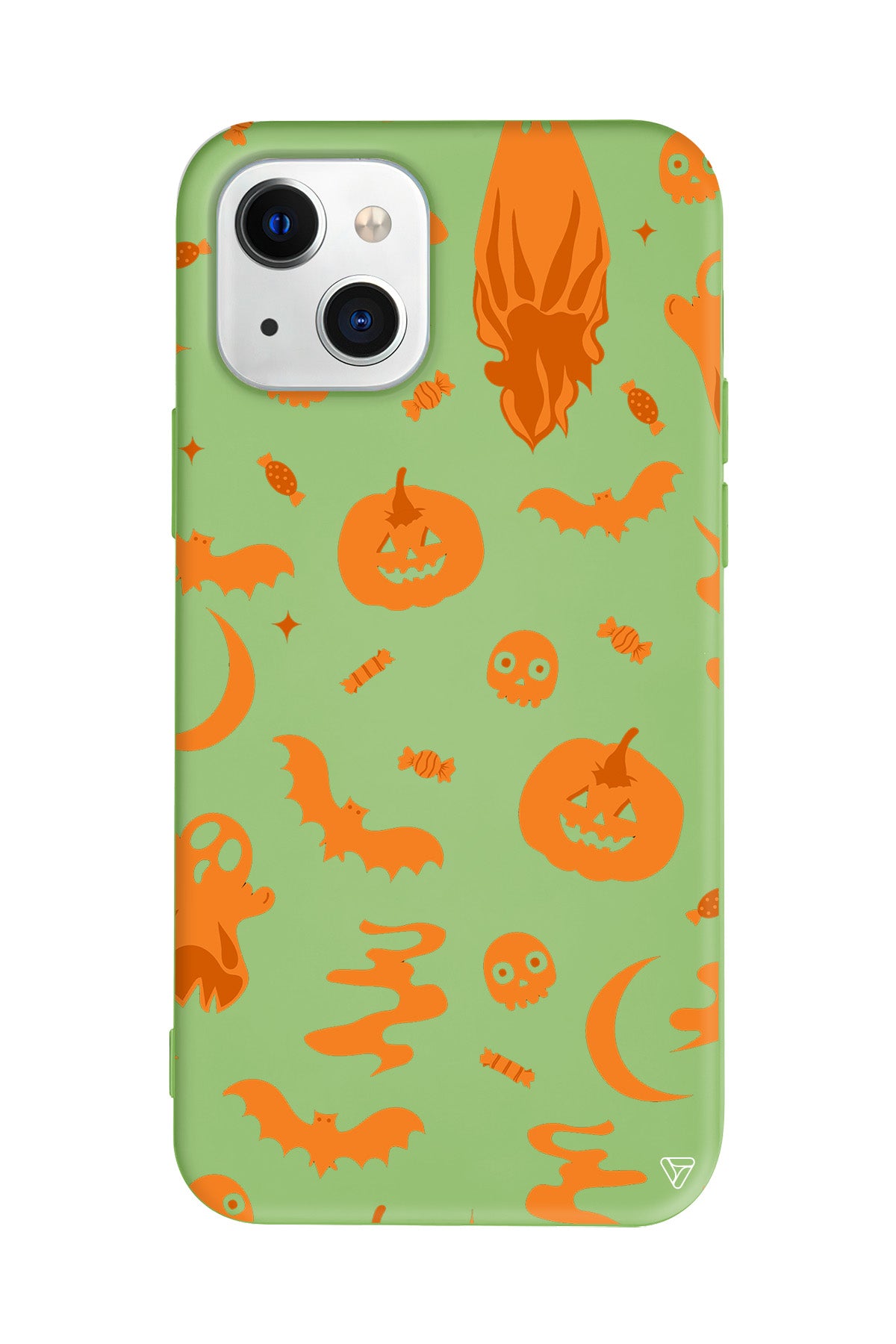 Spooky Orange Lansman Model İçi Kadife Silikon Telefon Kılıfı