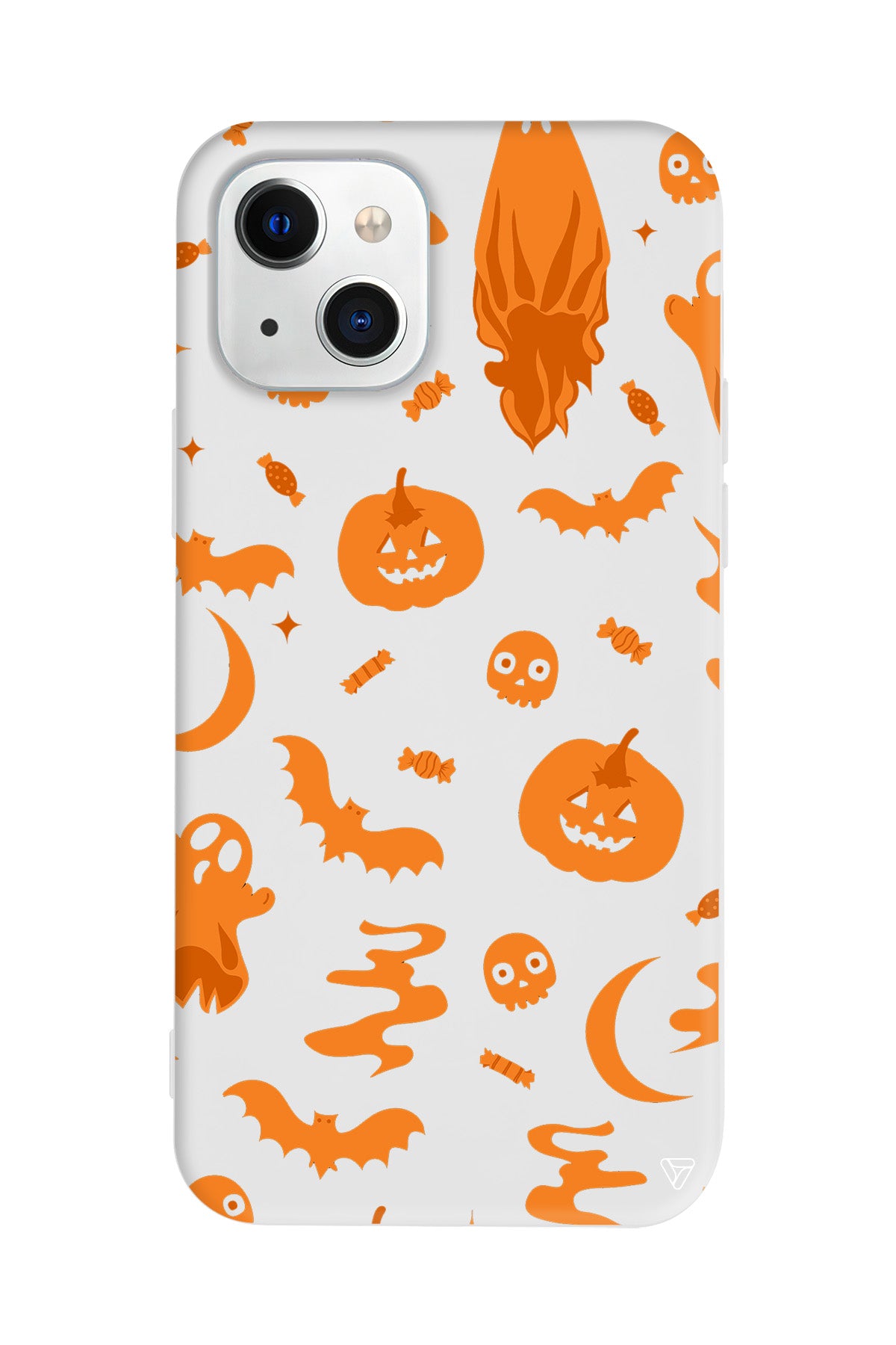 Spooky Orange Lansman Model İçi Kadife Silikon Telefon Kılıfı