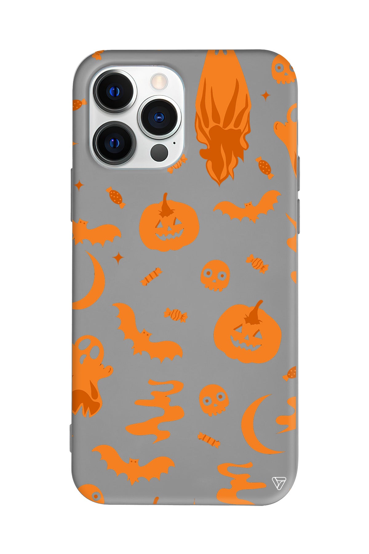 Spooky Orange Lansman Model İçi Kadife Silikon Telefon Kılıfı