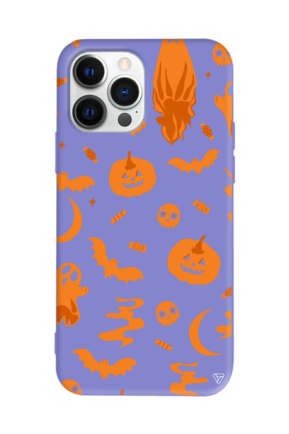Spooky Orange Lansman Model İçi Kadife Silikon Telefon Kılıfı