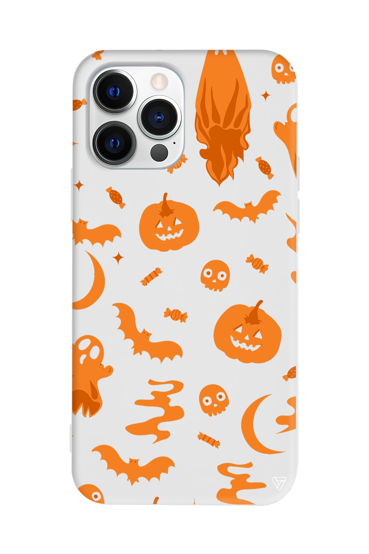 Spooky Orange Lansman Model İçi Kadife Silikon Telefon Kılıfı