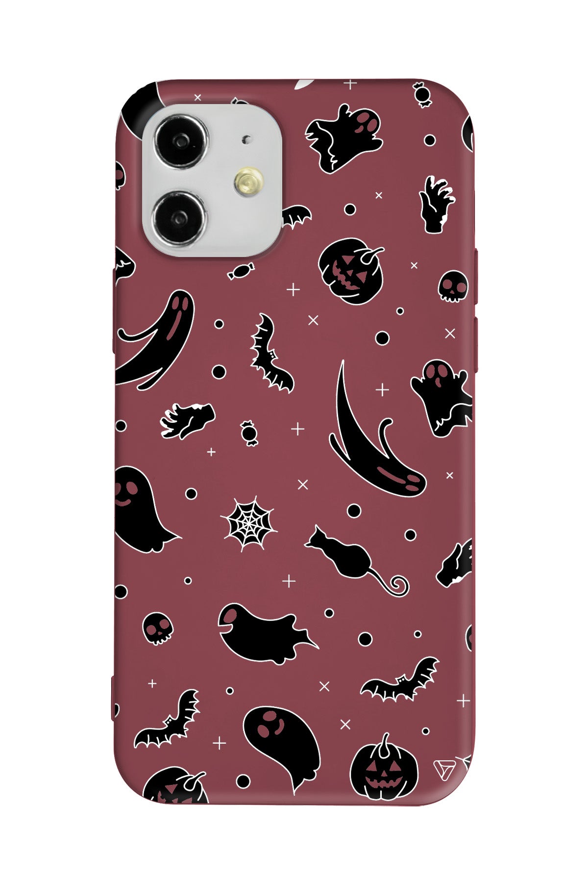 Cadılar Bayramı Halloween Black Lansman Model İçi Kadife Silikon Telefon Kılıfı