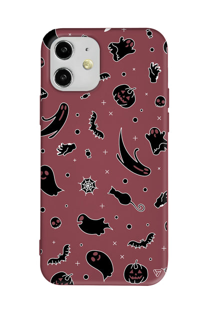 Cadılar Bayramı Halloween Black Lansman Model İçi Kadife Silikon Telefon Kılıfı