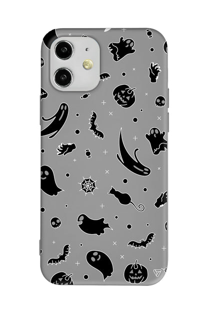 Cadılar Bayramı Halloween Black Lansman Model İçi Kadife Silikon Telefon Kılıfı