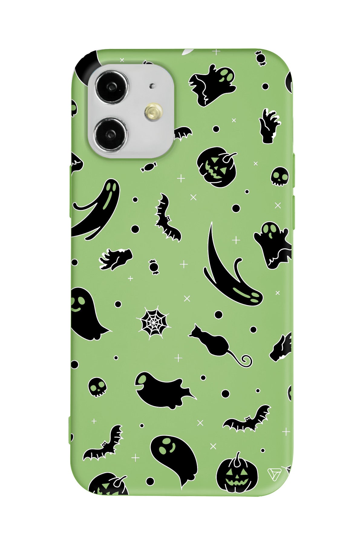 Cadılar Bayramı Halloween Black Lansman Model İçi Kadife Silikon Telefon Kılıfı