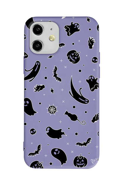 Cadılar Bayramı Halloween Black Lansman Model İçi Kadife Silikon Telefon Kılıfı