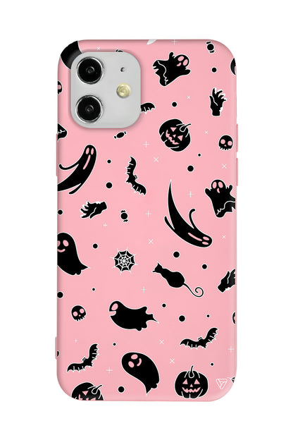 Cadılar Bayramı Halloween Black Lansman Model İçi Kadife Silikon Telefon Kılıfı