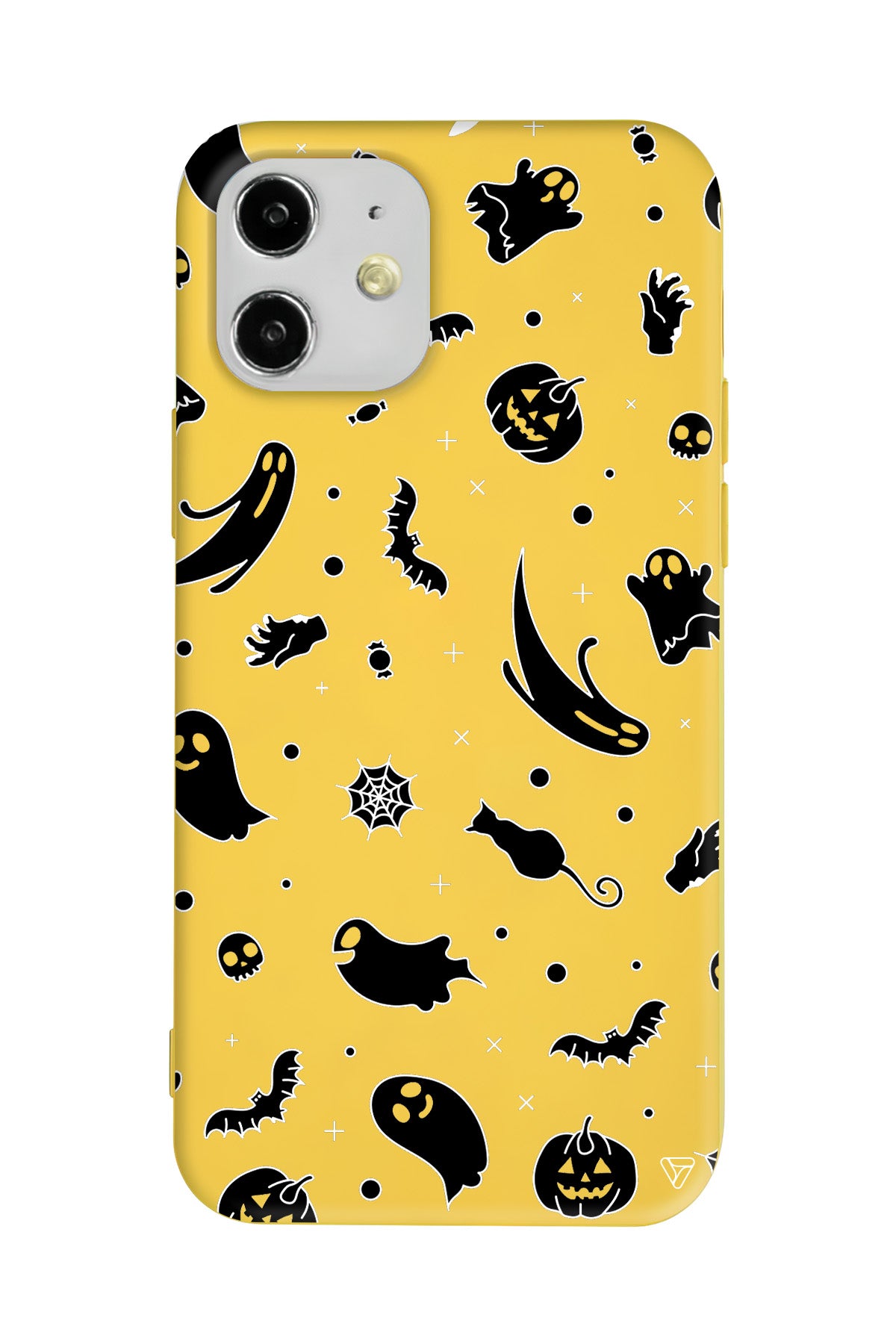 Cadılar Bayramı Halloween Black Lansman Model İçi Kadife Silikon Telefon Kılıfı