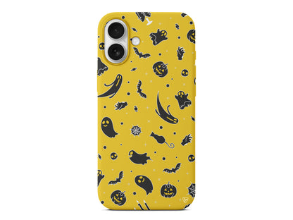 Cadılar Bayramı Halloween Black Lansman Model İçi Kadife Silikon Telefon Kılıfı