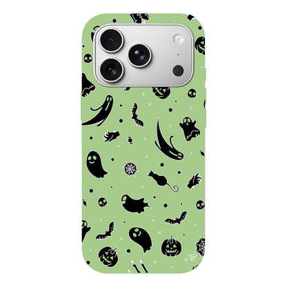 Cadılar Bayramı Halloween Black Lansman Model İçi Kadife Silikon Telefon Kılıfı