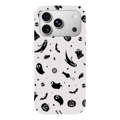 Cadılar Bayramı Halloween Black Lansman Model İçi Kadife Silikon Telefon Kılıfı