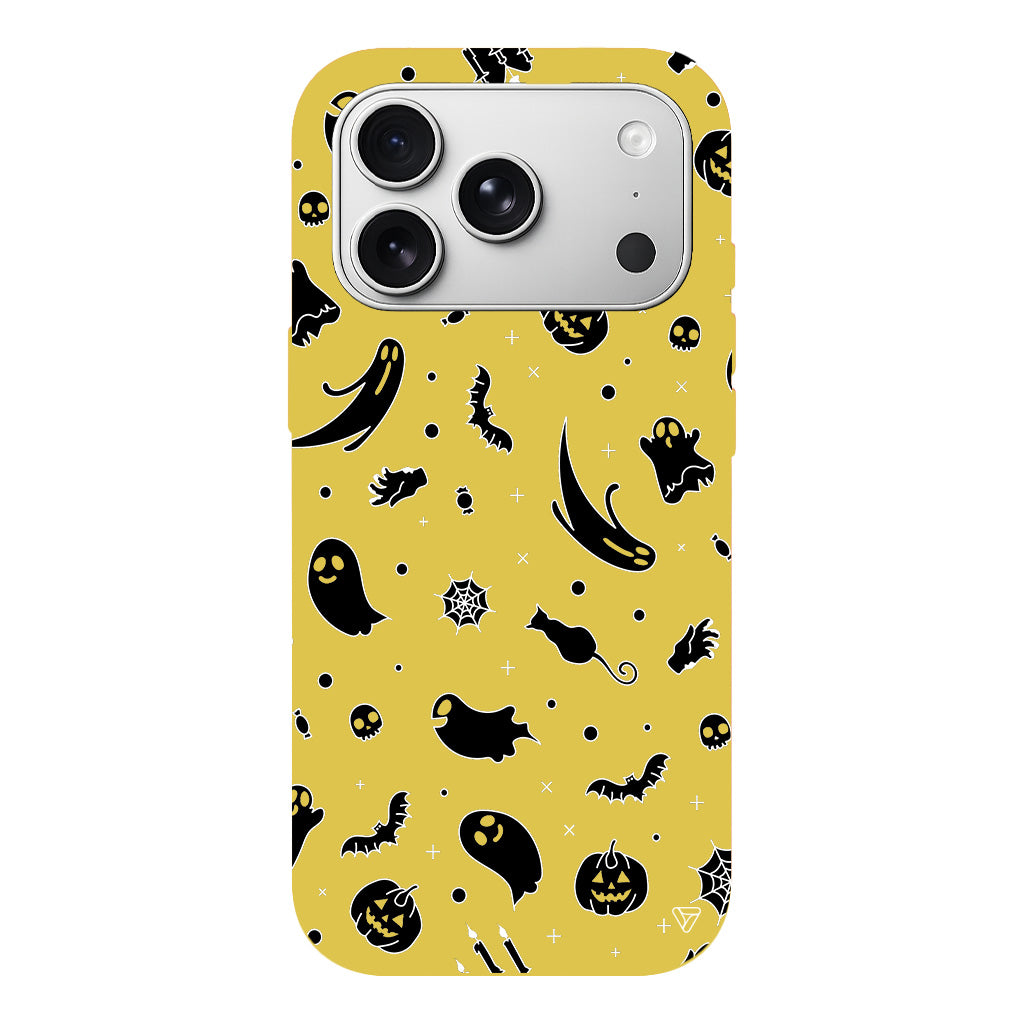 Cadılar Bayramı Halloween Black Lansman Model İçi Kadife Silikon Telefon Kılıfı