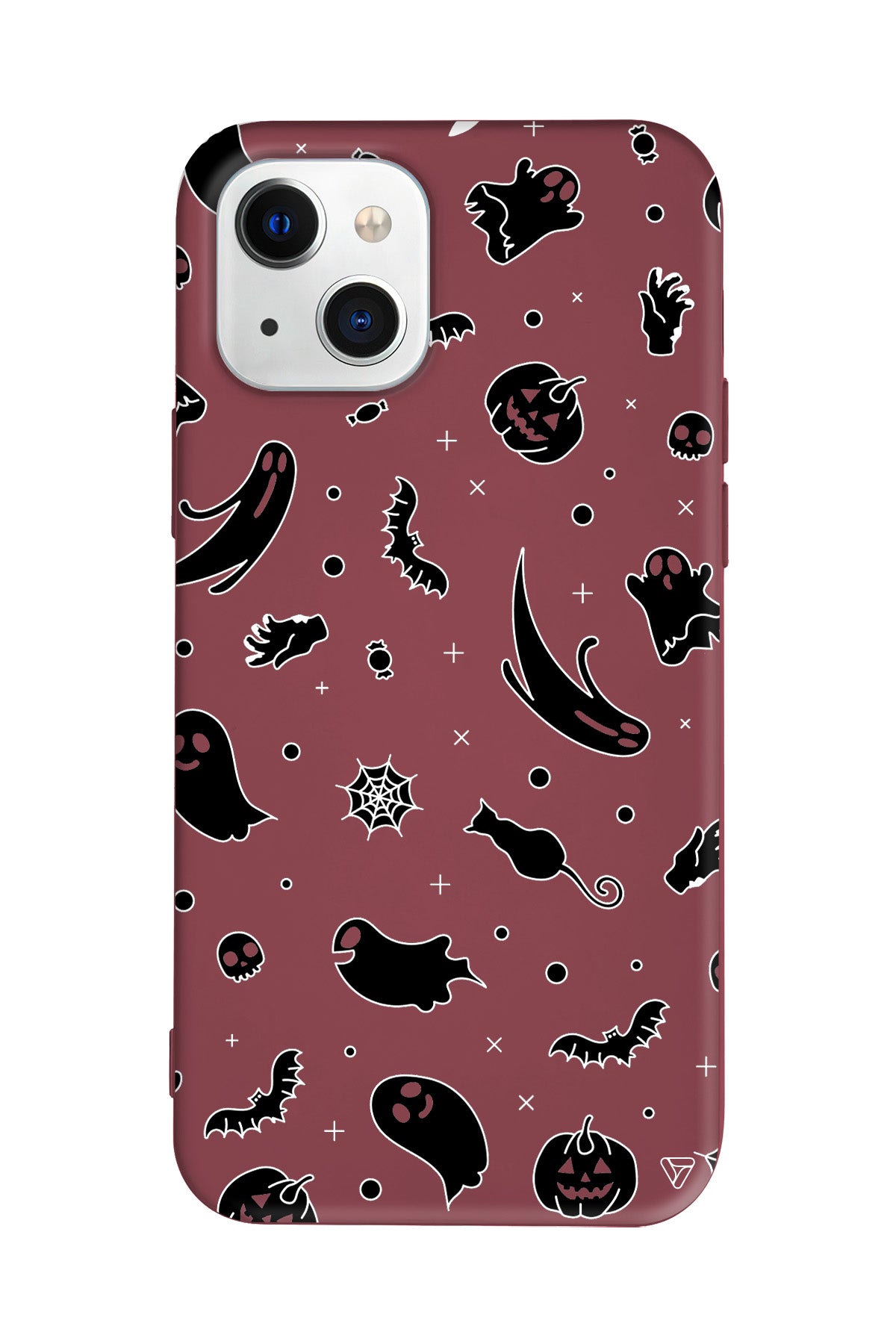 Cadılar Bayramı Halloween Black Lansman Model İçi Kadife Silikon Telefon Kılıfı