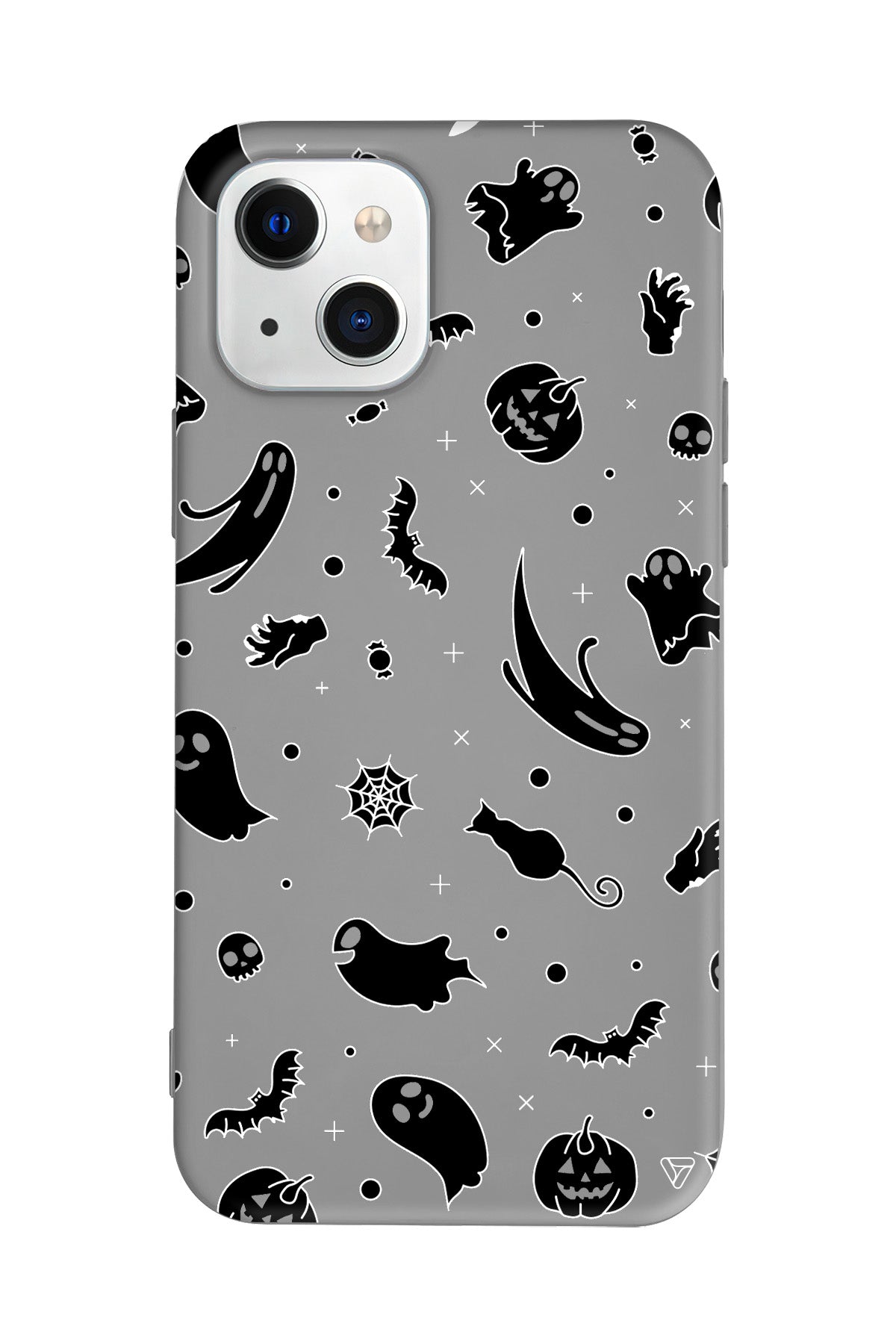 Cadılar Bayramı Halloween Black Lansman Model İçi Kadife Silikon Telefon Kılıfı