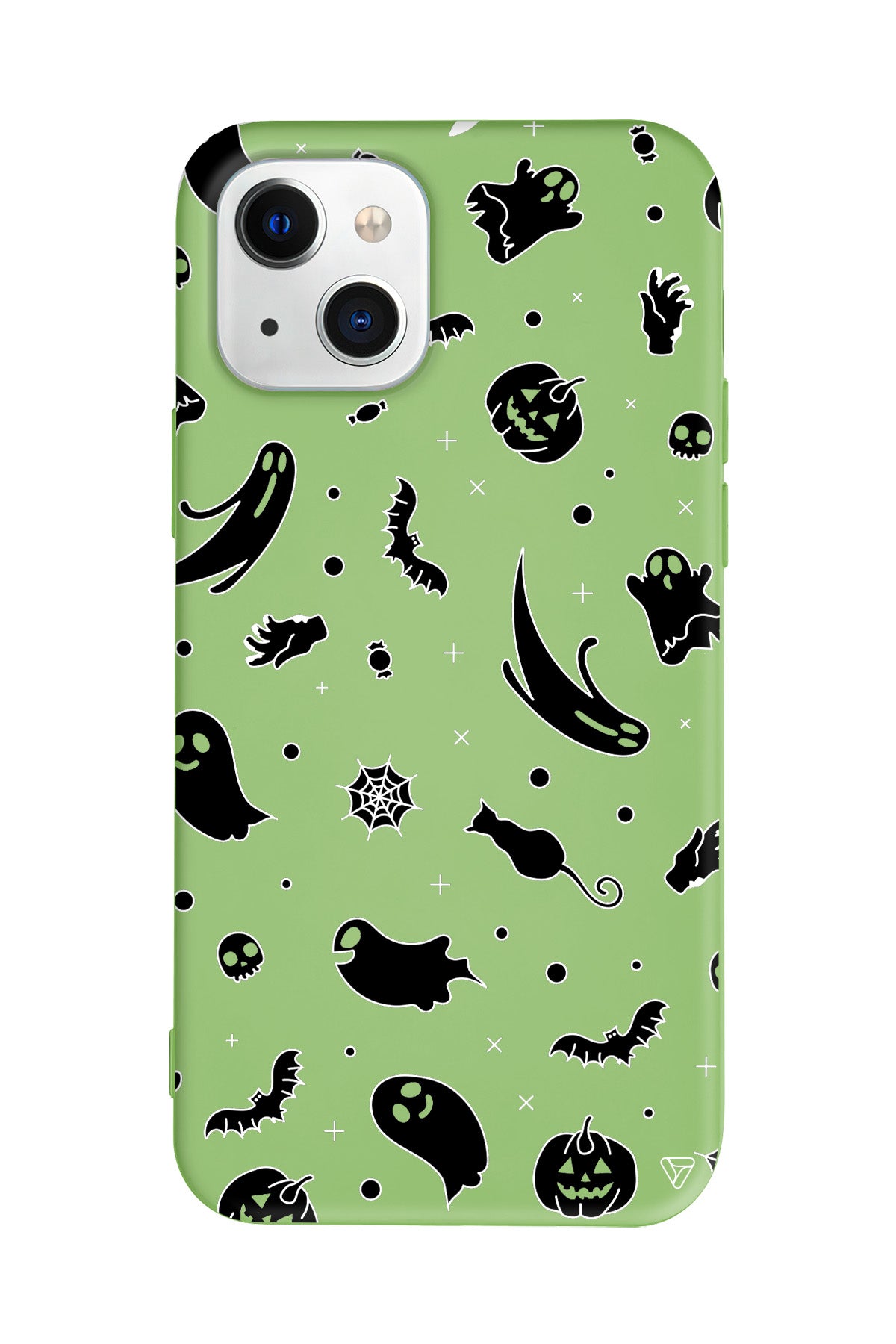 Cadılar Bayramı Halloween Black Lansman Model İçi Kadife Silikon Telefon Kılıfı