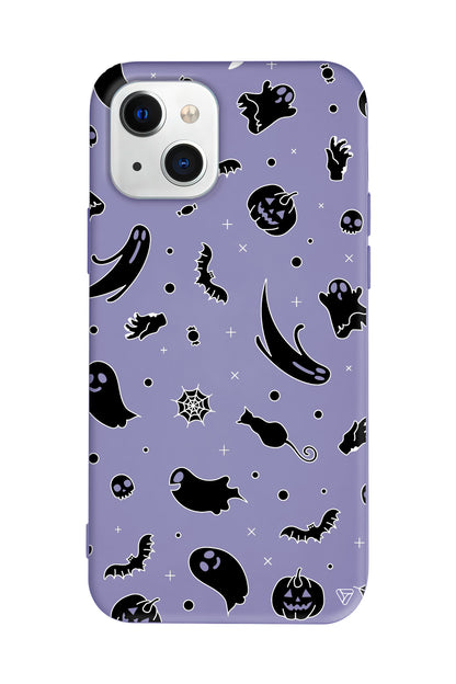 Cadılar Bayramı Halloween Black Lansman Model İçi Kadife Silikon Telefon Kılıfı