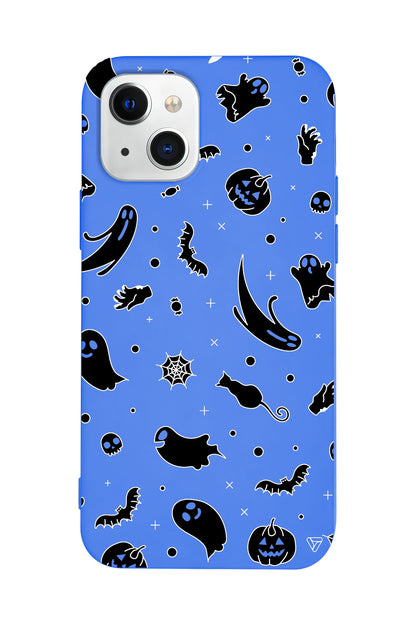 Cadılar Bayramı Halloween Black Lansman Model İçi Kadife Silikon Telefon Kılıfı