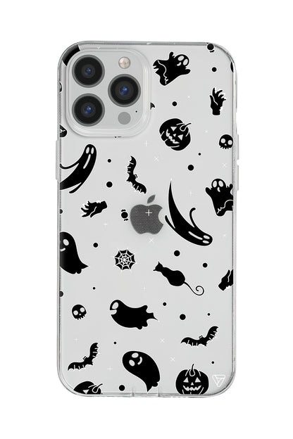 Cadılar Bayramı Halloween Black Lansman Model İçi Kadife Silikon Telefon Kılıfı