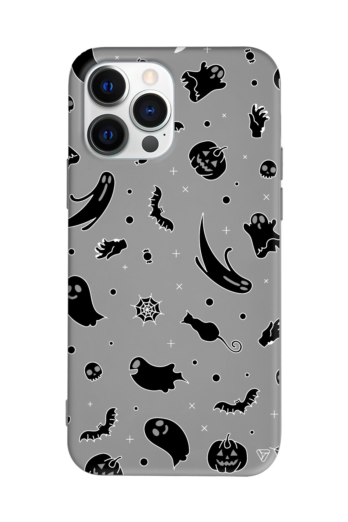 Cadılar Bayramı Halloween Black Lansman Model İçi Kadife Silikon Telefon Kılıfı