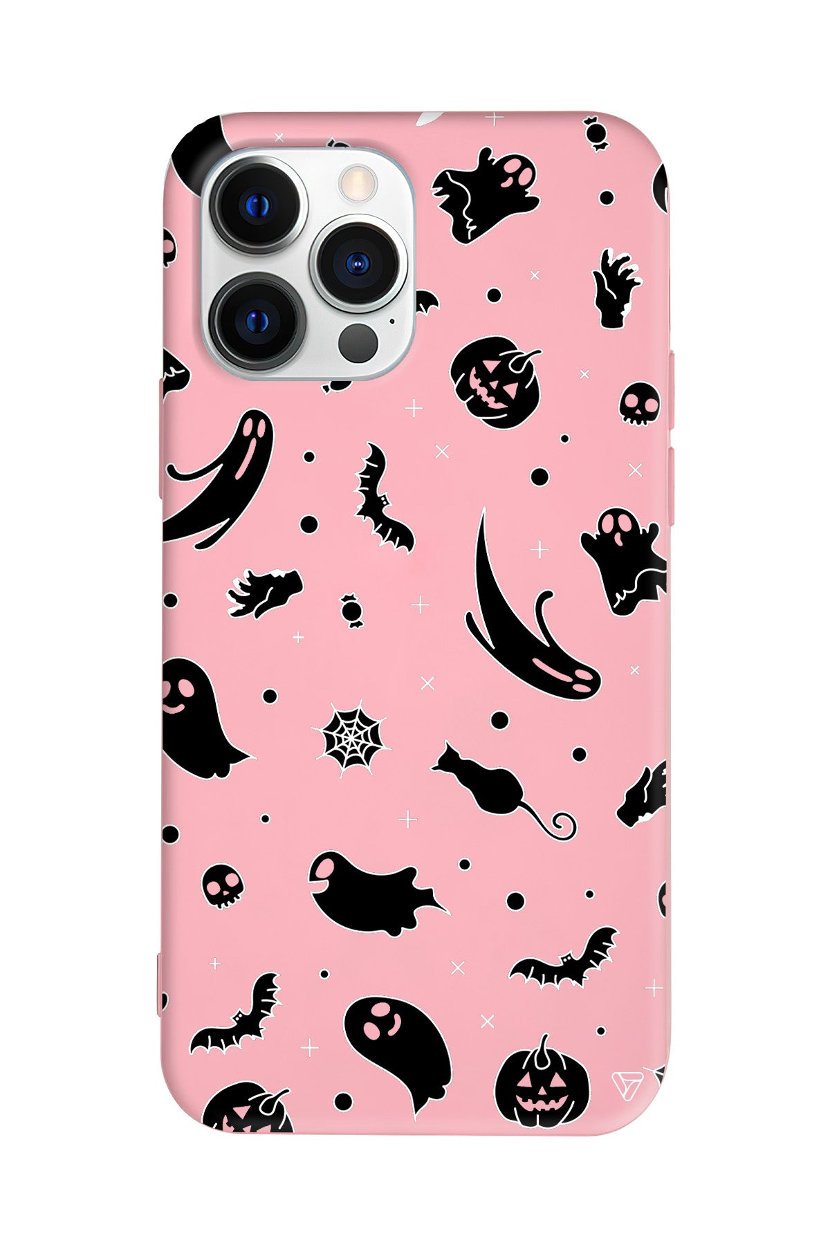 Cadılar Bayramı Halloween Black Lansman Model İçi Kadife Silikon Telefon Kılıfı