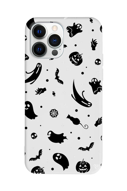 Cadılar Bayramı Halloween Black Lansman Model İçi Kadife Silikon Telefon Kılıfı