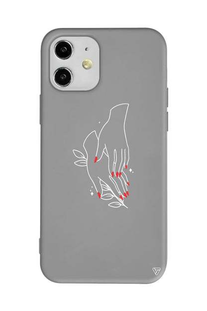 Eller Lansman Model İçi Kadife Silikon Telefon Kılıfı