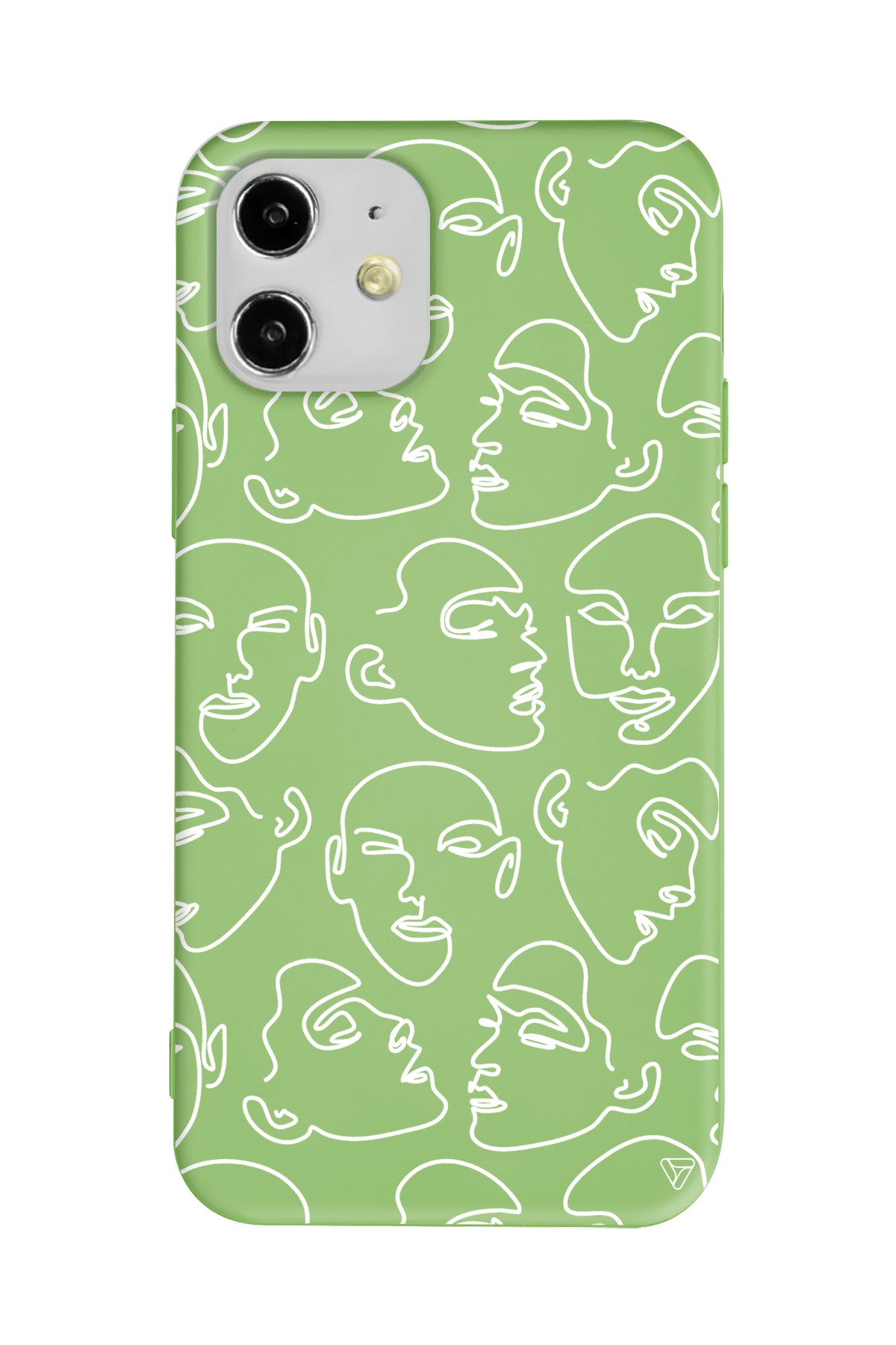 Cizgisel Yuzler Lansman Model İçi Kadife Silikon Telefon Kılıfı