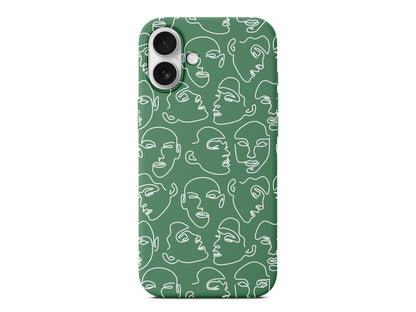 Cizgisel Yuzler Lansman Model İçi Kadife Silikon Telefon Kılıfı – Plus Serisine Özel